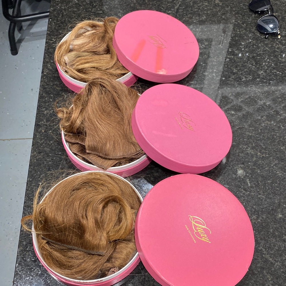 Chestnut brown hair extensions